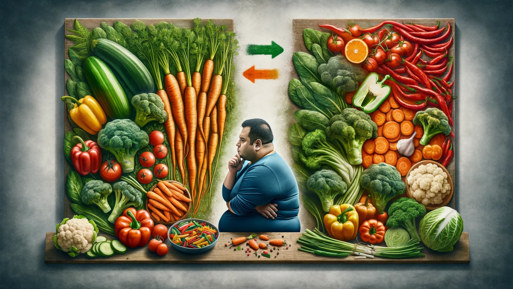 This is an image for topic Are raw vegetables good for weightloss?