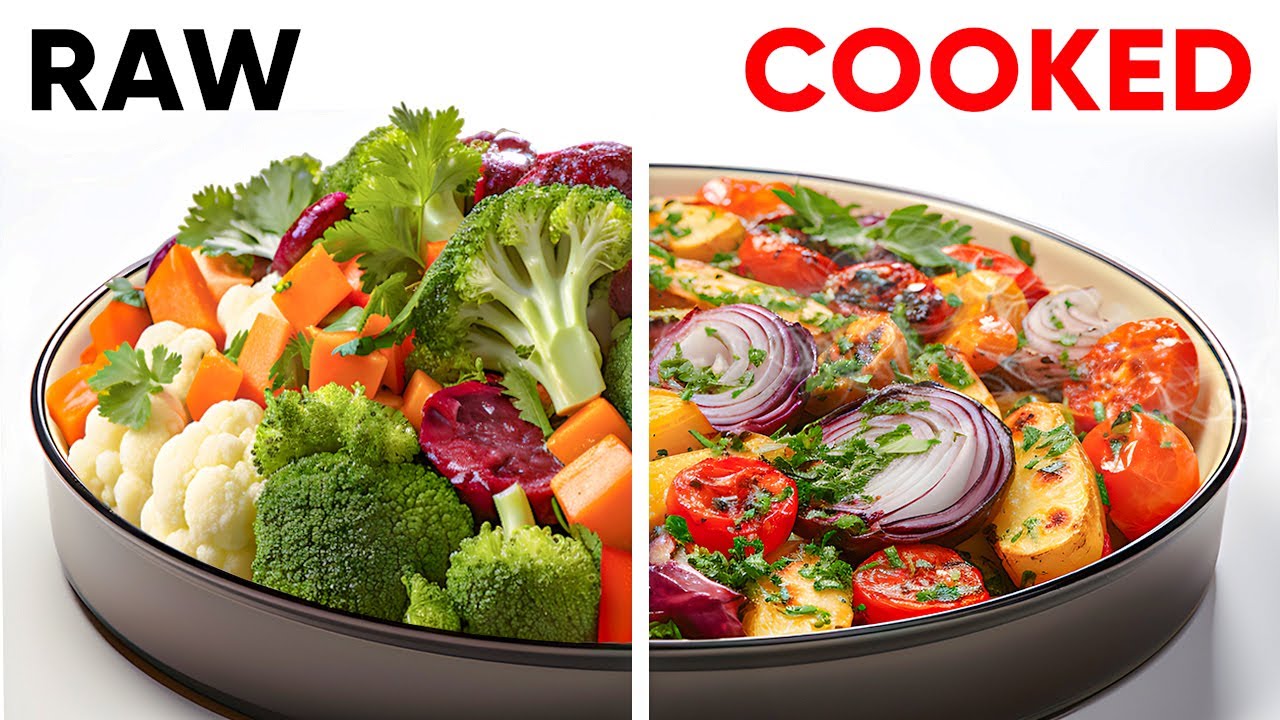 Raw vs cooked vegetables