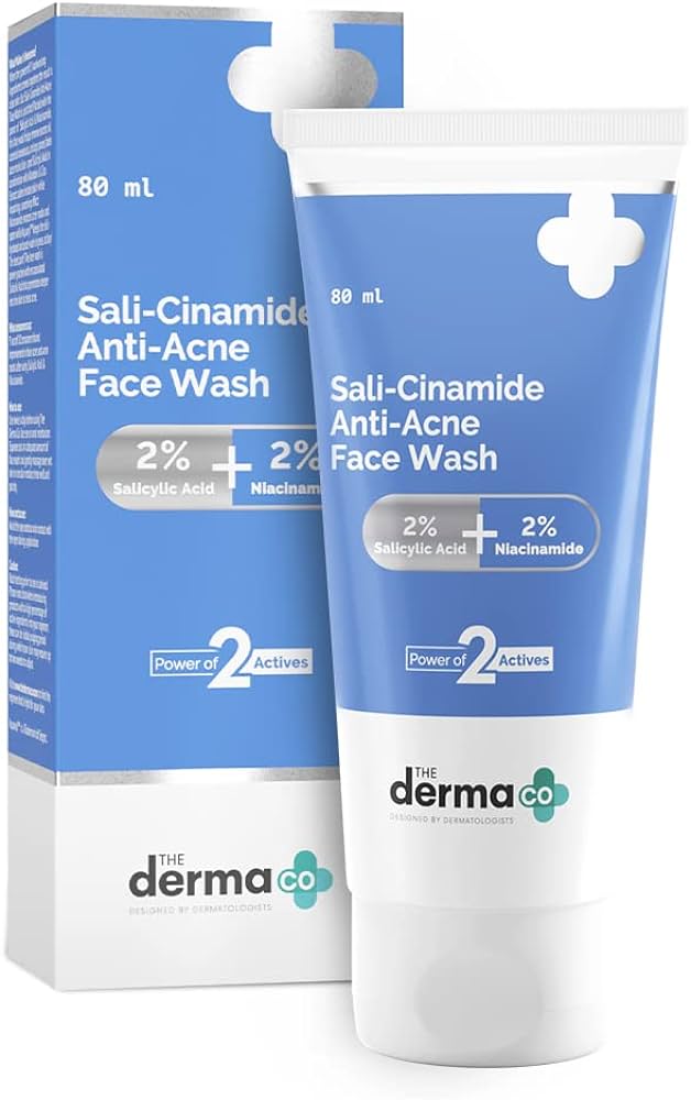 Derma Co 2% Salicylic Acid and 2% Niacinamide Sali-Cinamide Anti-Acne Face Wash