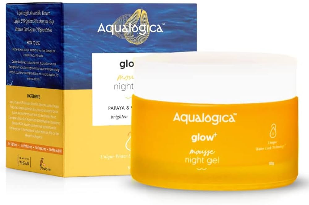 Aqualogica Glow+Mousse Vitamin C Night Gel