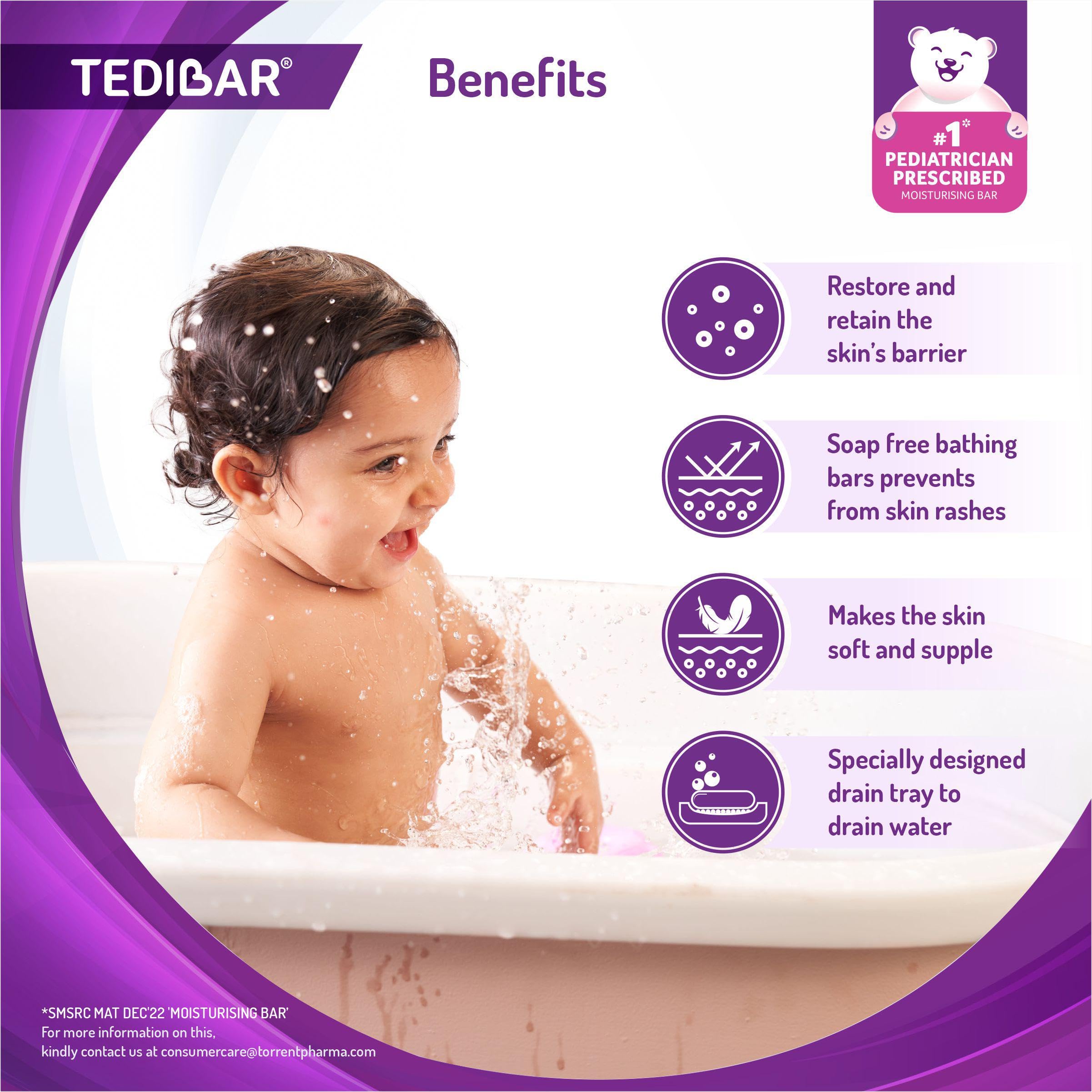 Tedibar Moisturising Baby Bathing Soap