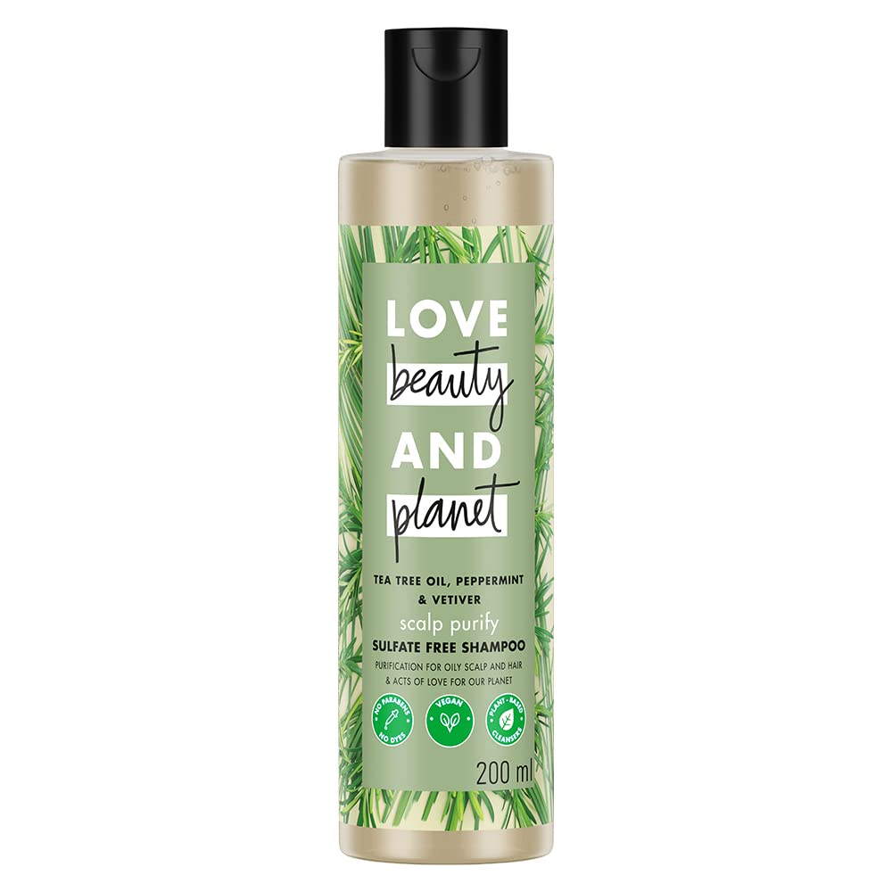  The Love Beauty & Planet Tea Tree, Peppermint & Veriver Natural Shampoo