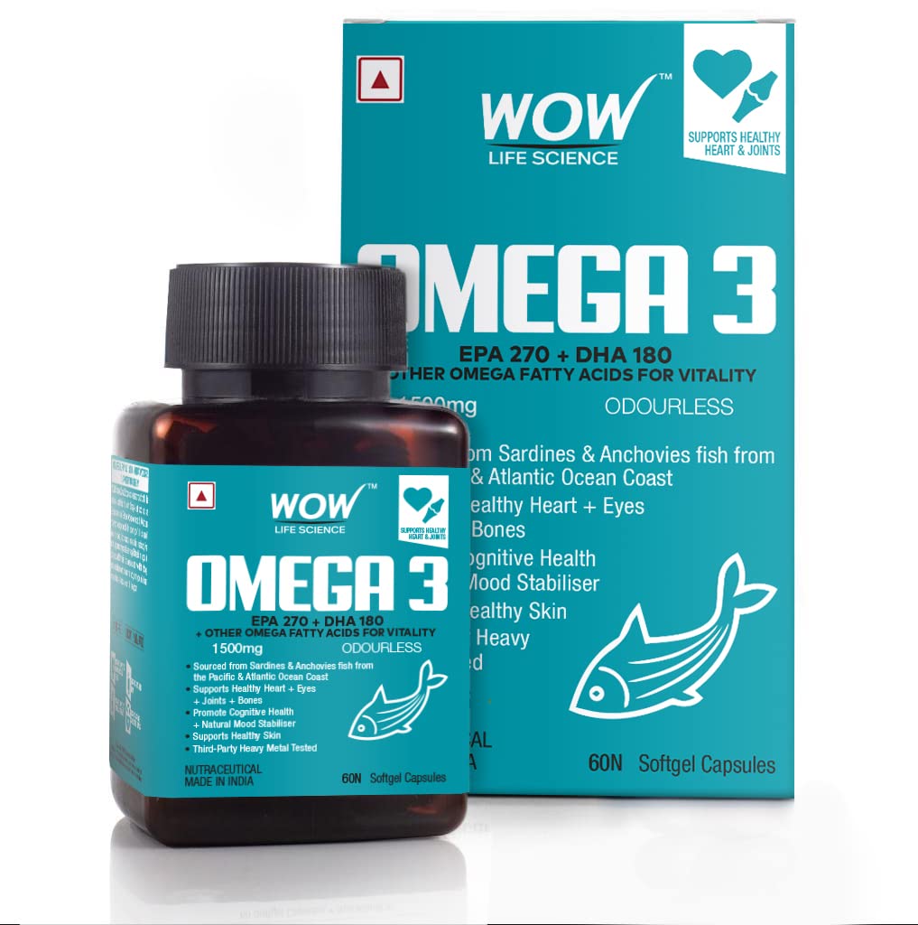 WOW Omega-3 Fish Oil Capsules