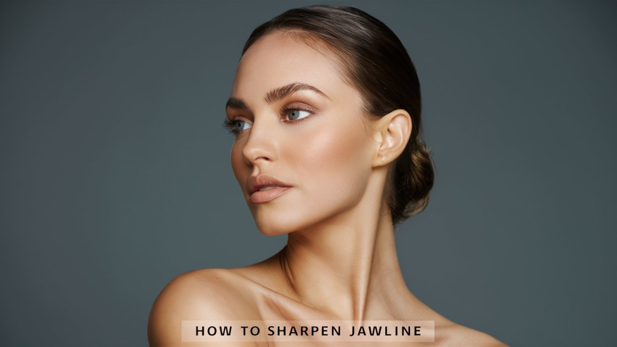 This is an image for topic How To Sharpen Your Jawline? Tips to reduce your double chin. 