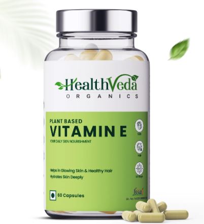 health veda organics vitamin E capsules 
