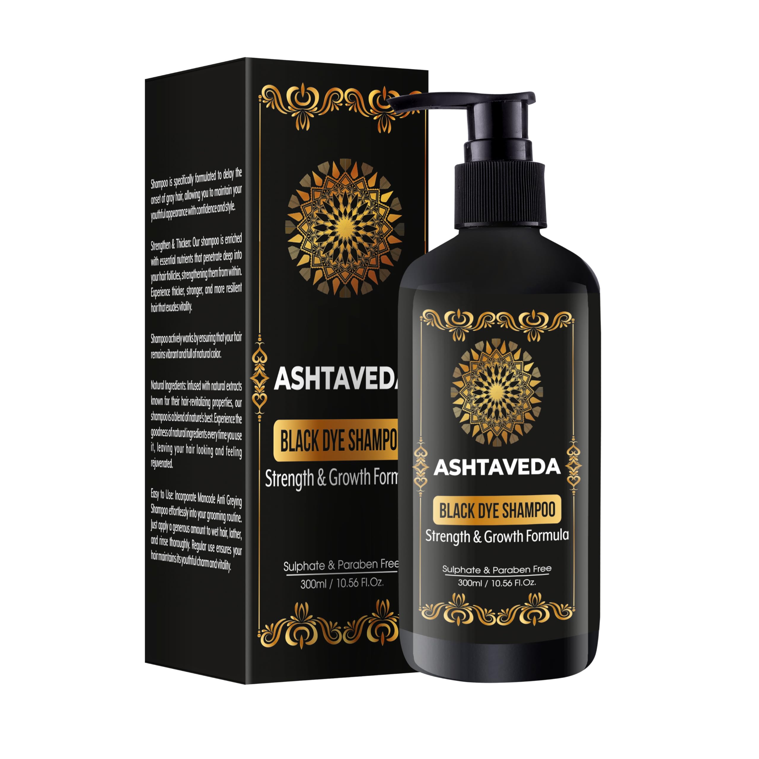 Asthaveda Aayurvedic Instant Hair Color Shampoo
