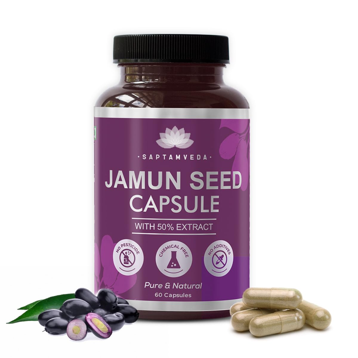 Saptamveda natural jamun seed capsule