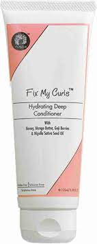 Fix My Curls Hydrating Deep Conditioner | For Curly, Wavy, Dry, & Frizzy Hair| Silicone Free, Damage Repair, & Curl Activator with Mango Butter| 100ml 