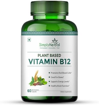 Simply Herbal Plant-Based Vitamin B12 Capsules