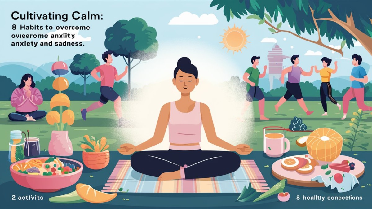 This is an image for topic Cultivating Calm: 8 Habits to Overcome Anxiety and Sadness