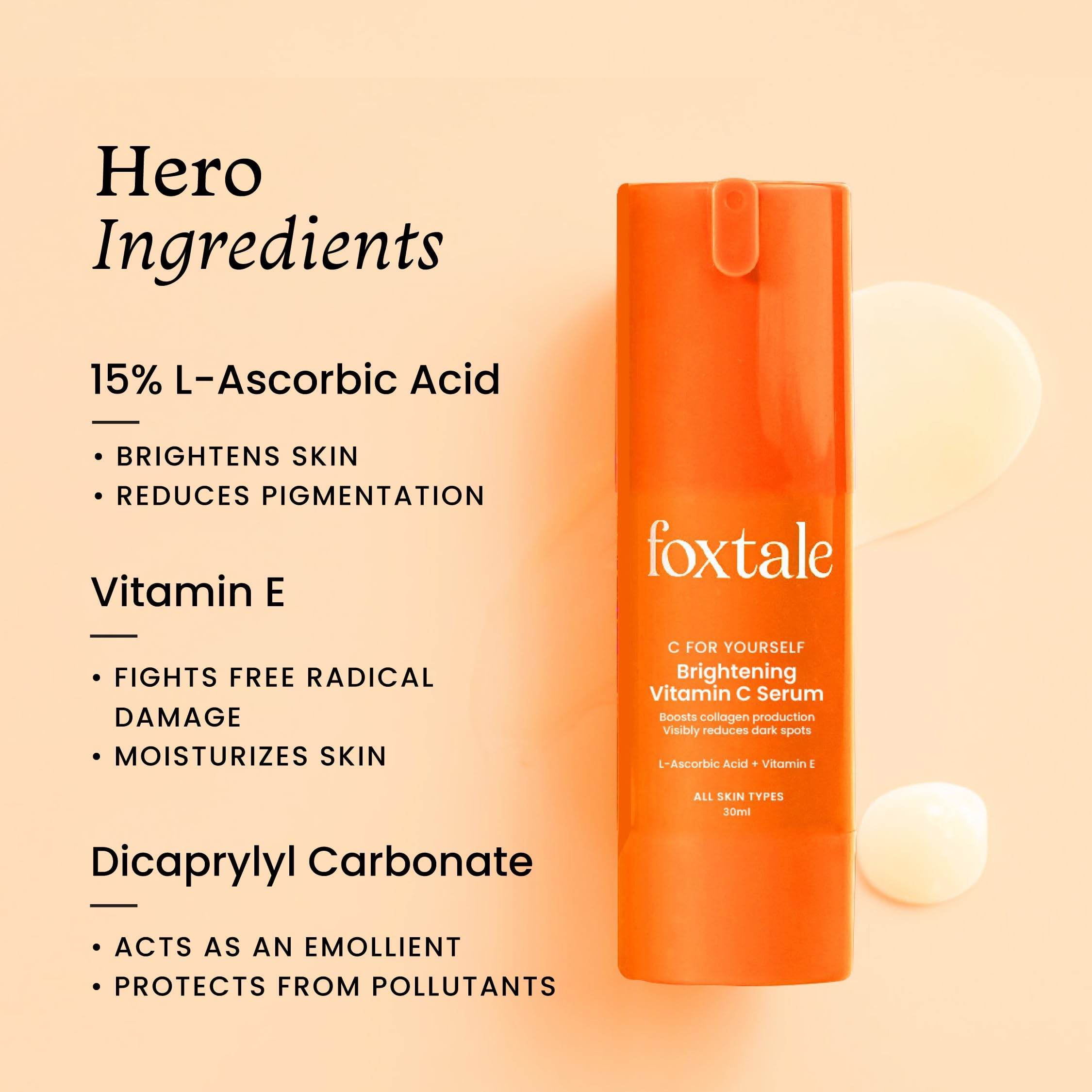 Foxtale 15% Vitamin C Face Serum