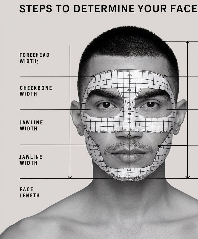 Steps to determine your face shape