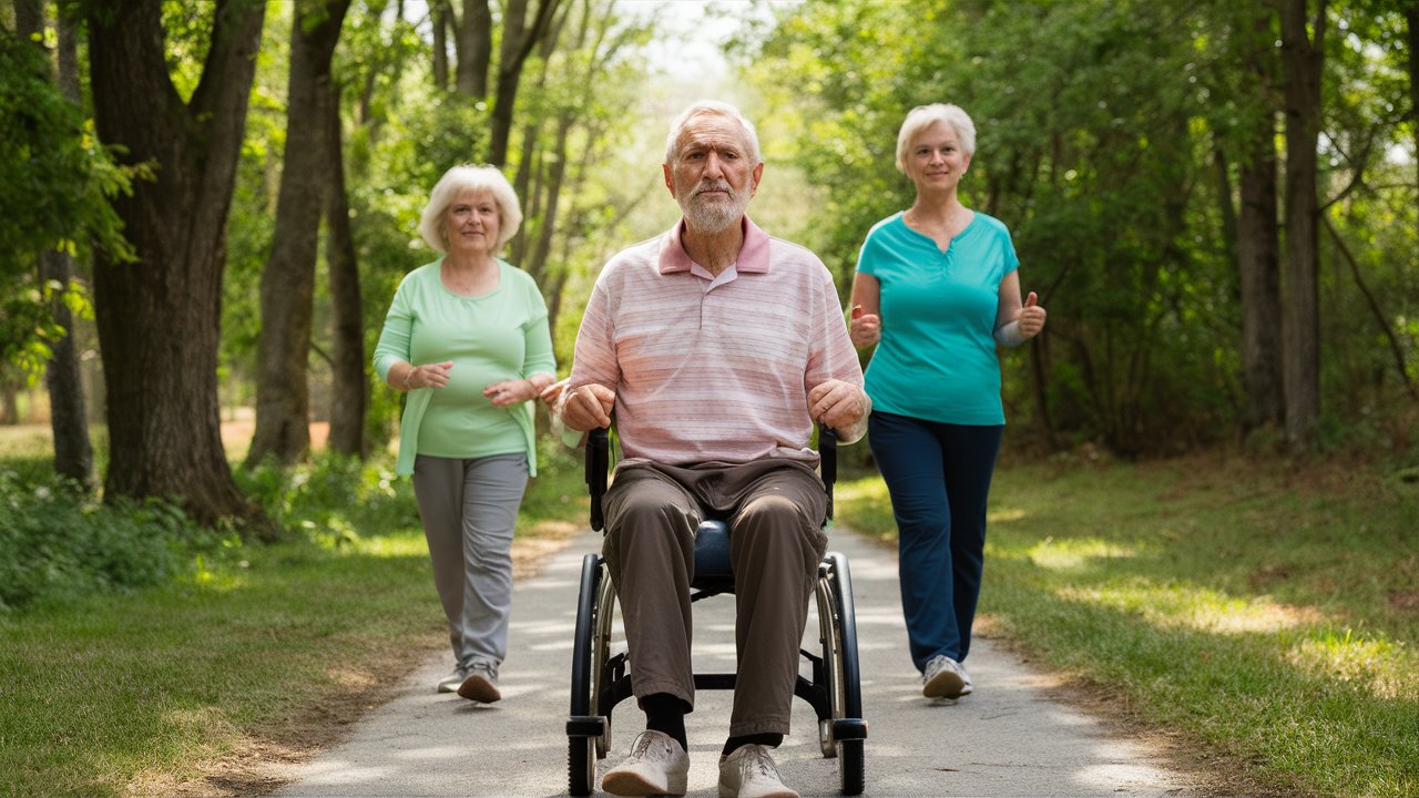 old people walking