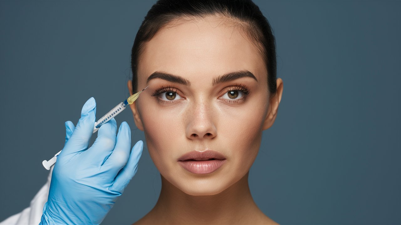 a woman getting botox