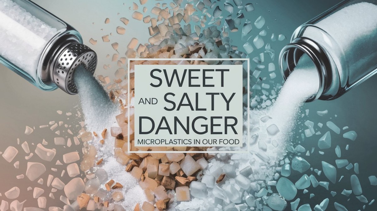 This is an image for topic Sweet and Salty Danger: Microplastics in Our Food