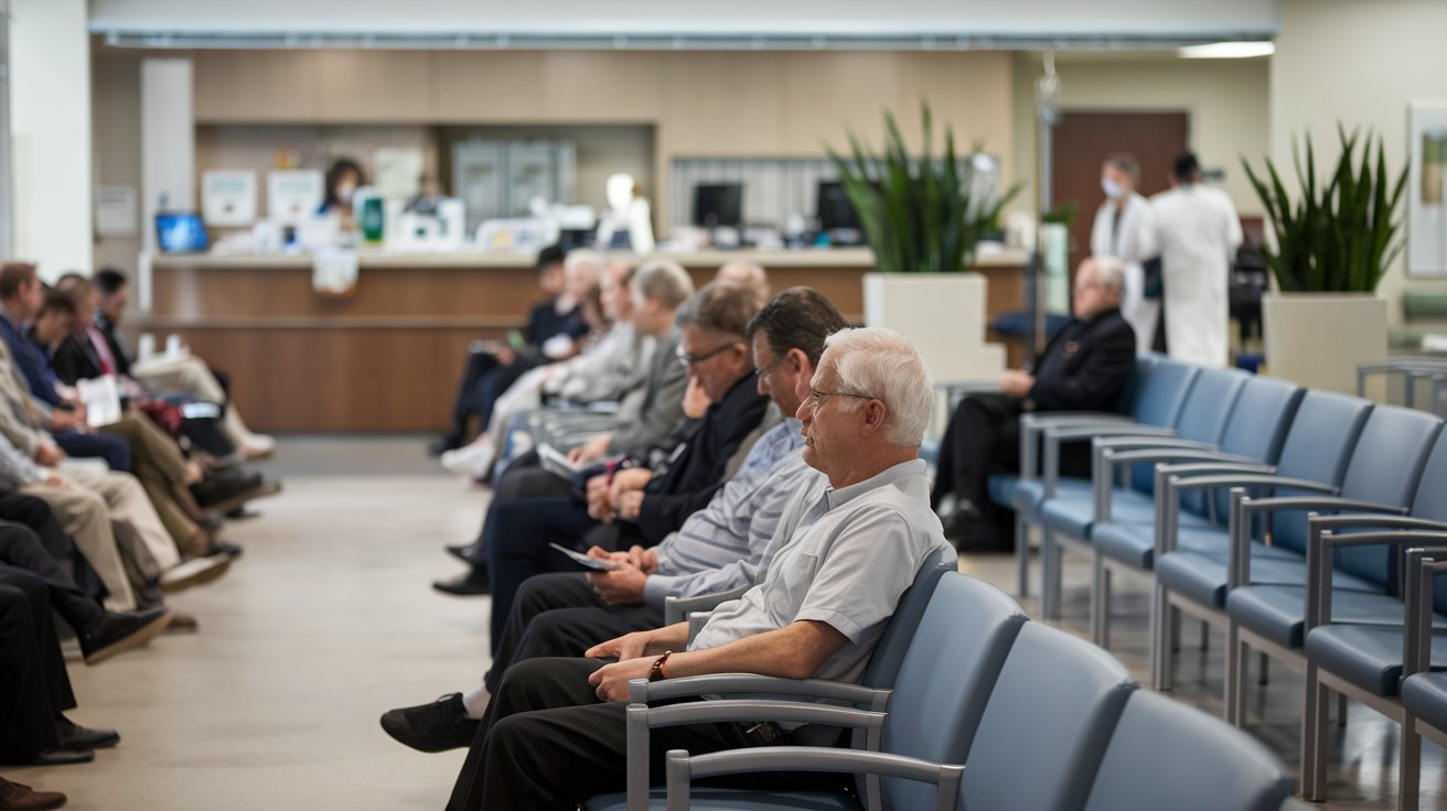 Hospital full of patients 