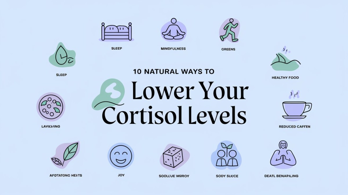 This is an image for topic 10 Natural Ways to Lower Your Cortisol Levels