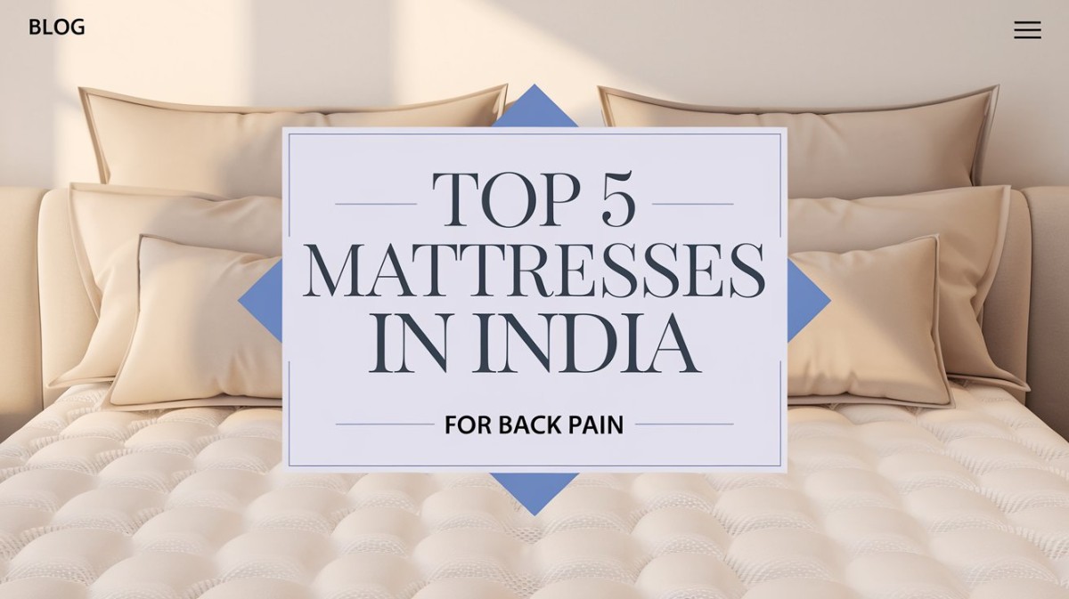 This is an image for topic Top 5 Mattresses in India for Back Pain