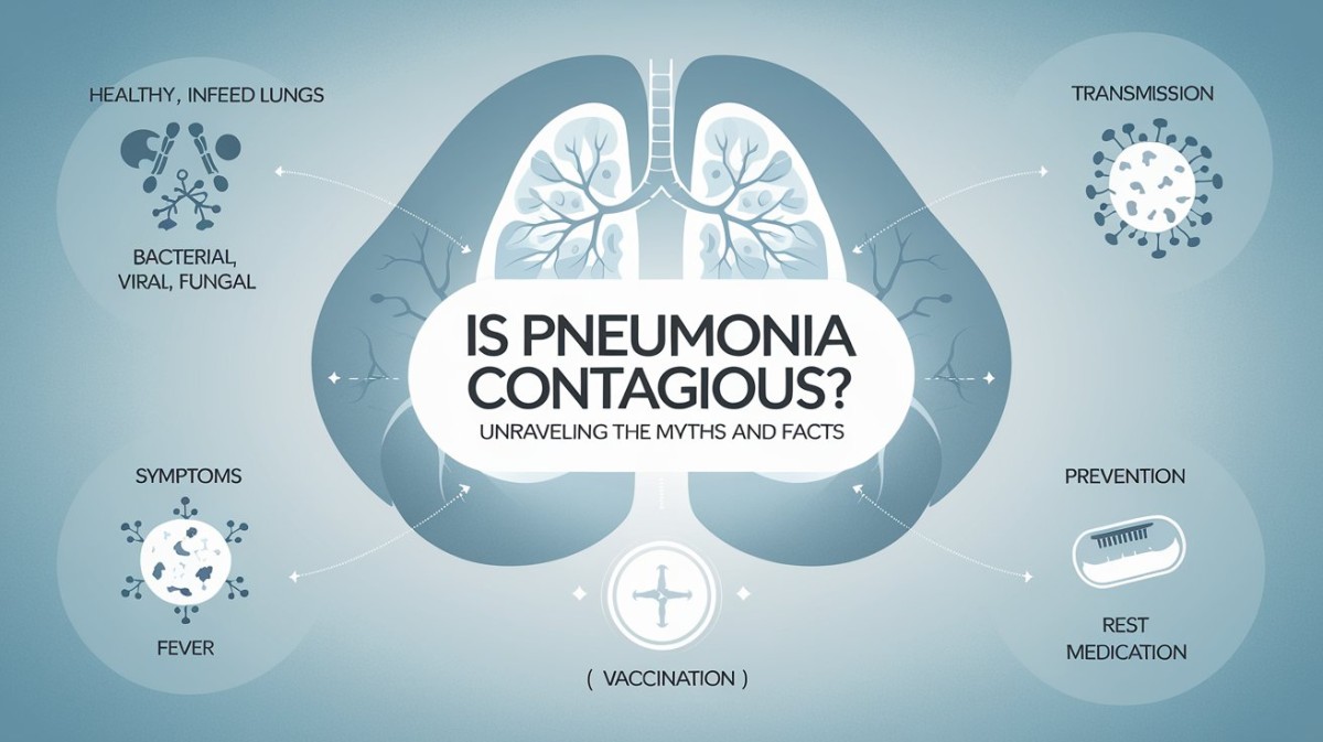 This is an image for topic Is Pneumonia Contagious? Unravelling the Myths and Facts